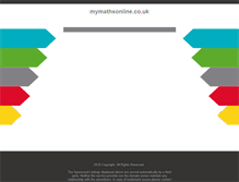 Tablet Screenshot of mymathsonline.co.uk